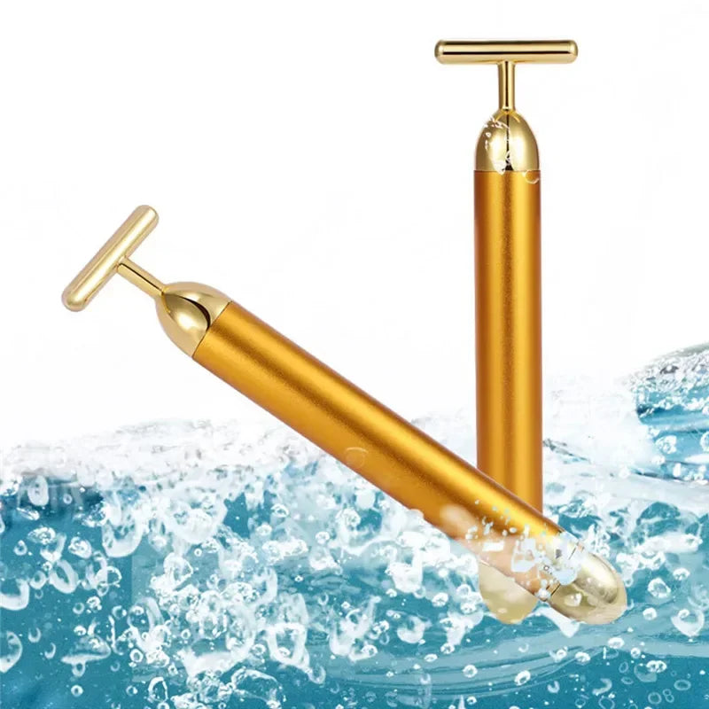 24K Gold T-Bar Massager