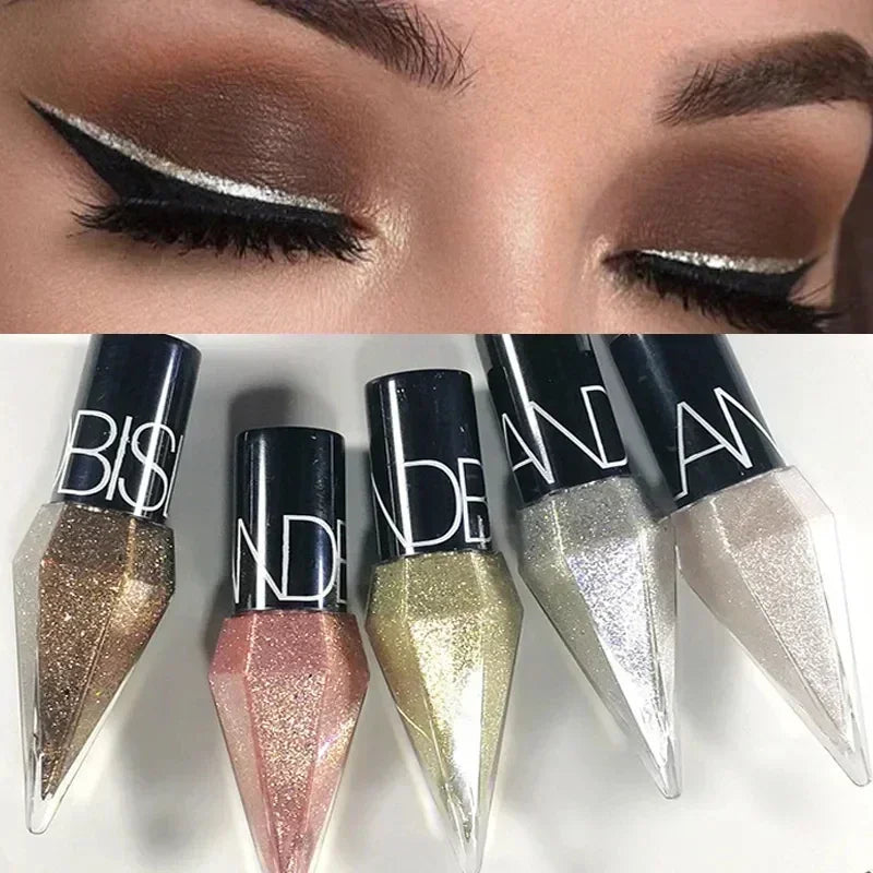 Diamond Shimmer Liquid Eyeliner – Waterproof 5-Color Set