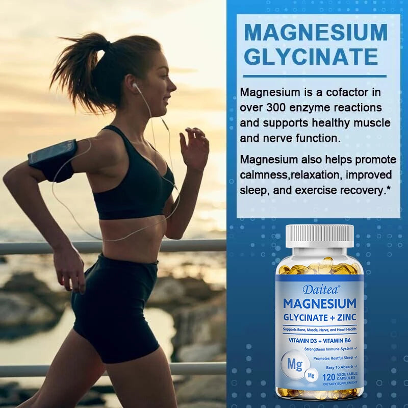 Magnesium + Zinc + D3 + B6 – Bone & Muscle Support
