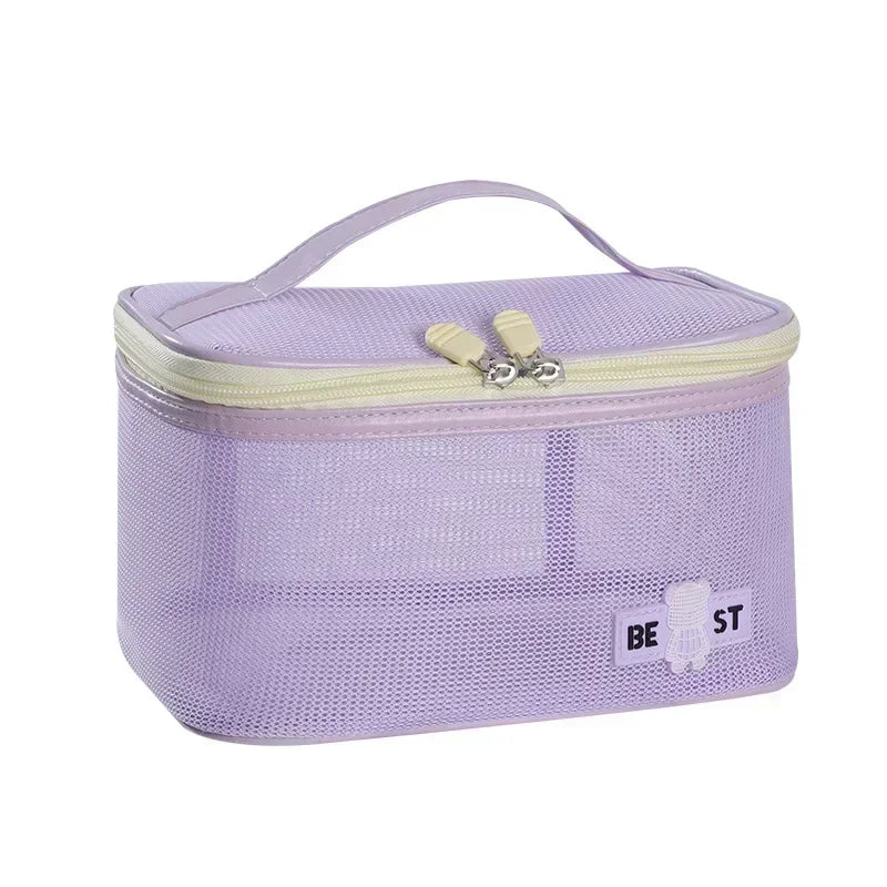 2025 Women’s Makeup Bag – Travel Cosmetic & Brush Organizer