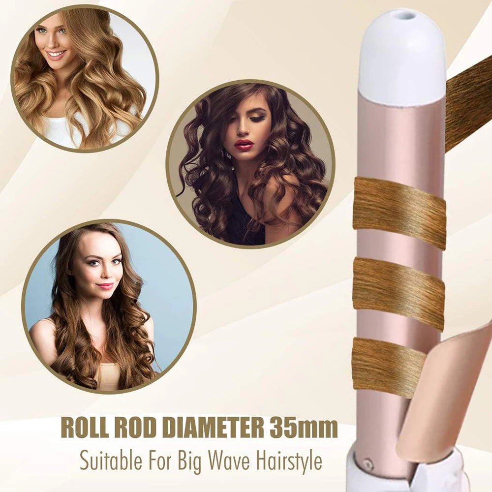 Automatic Rotating Curling Iron – 1.1/1.25 Inch Ceramic Wand