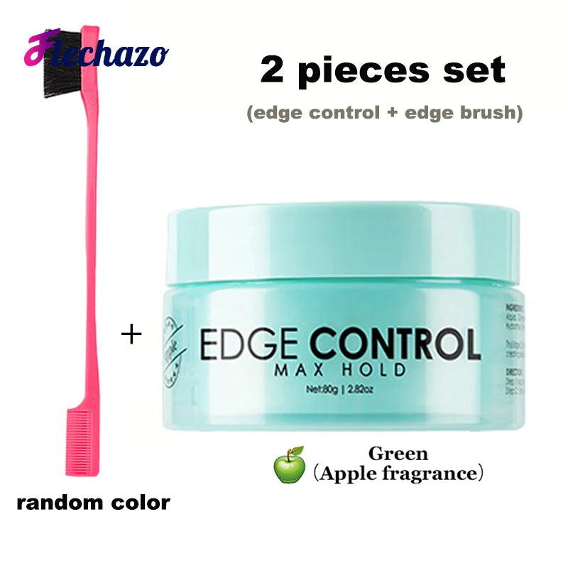 Edge Control Gel Kit – Baby Hair Styler with Brush