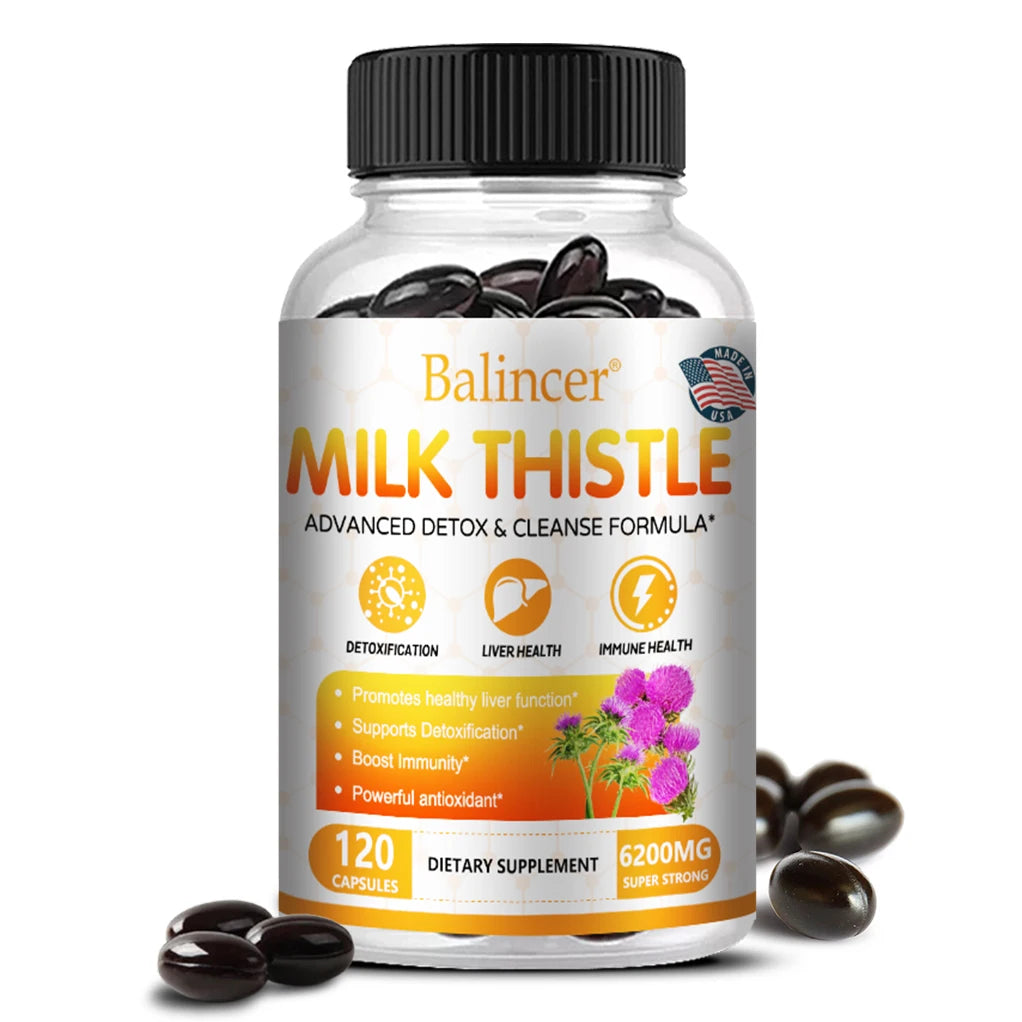 Balincer Milk Thistle 6200mg – Liver Detox & Antioxidant Support