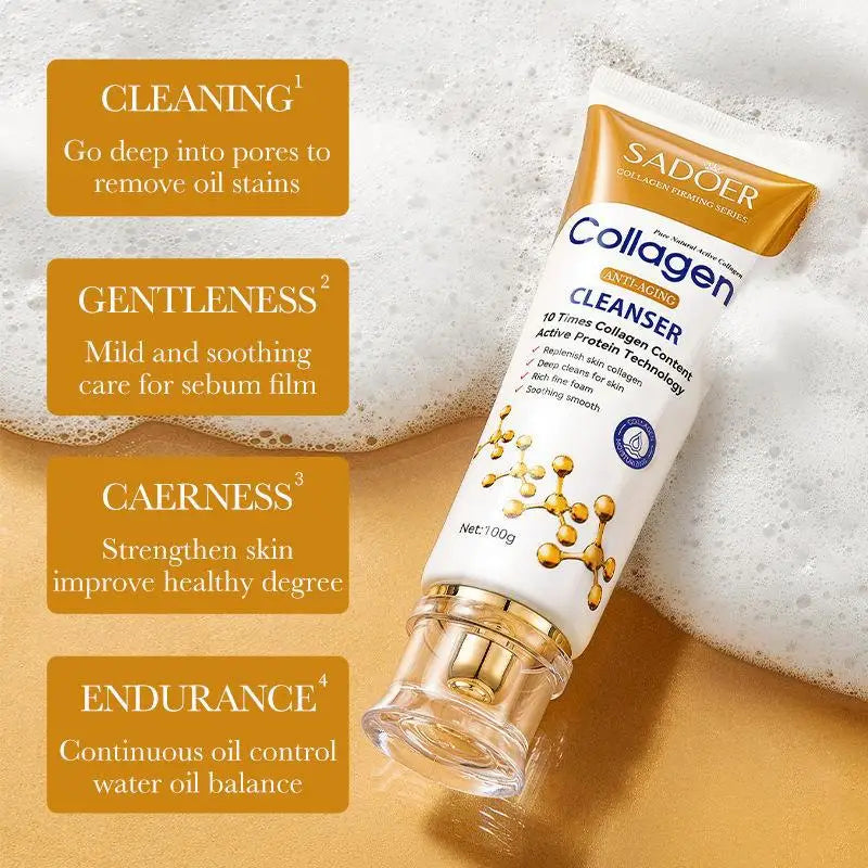 Collagen Skincare Set – Cleanser, Essence & Face Cream