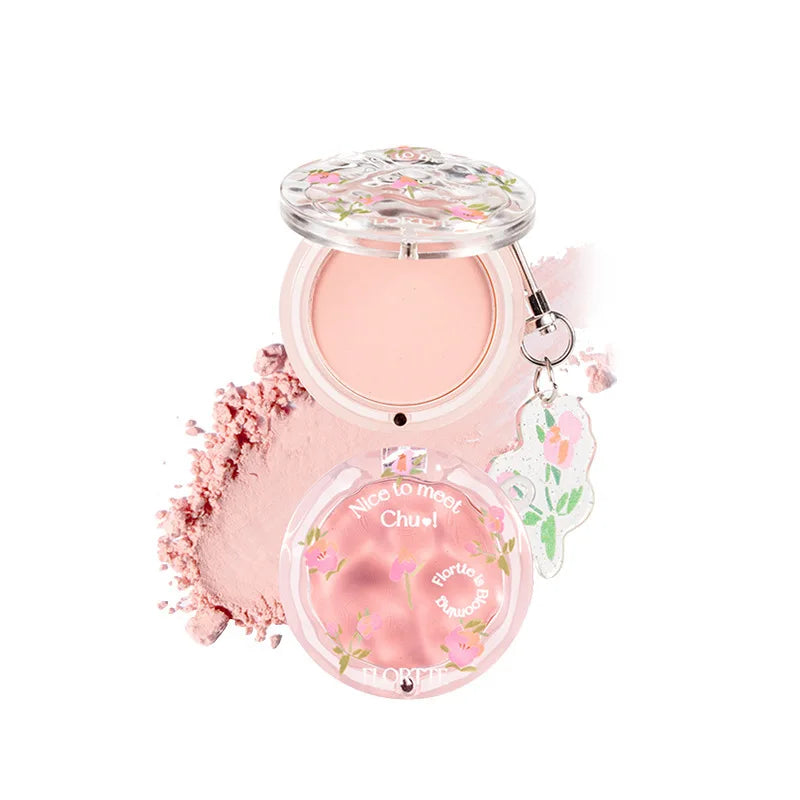 FLORTTE Make Up Blush Palette Korean Cosmetics First Kiss Blusher Long Lasting Fine Natural Highlighting Blushes