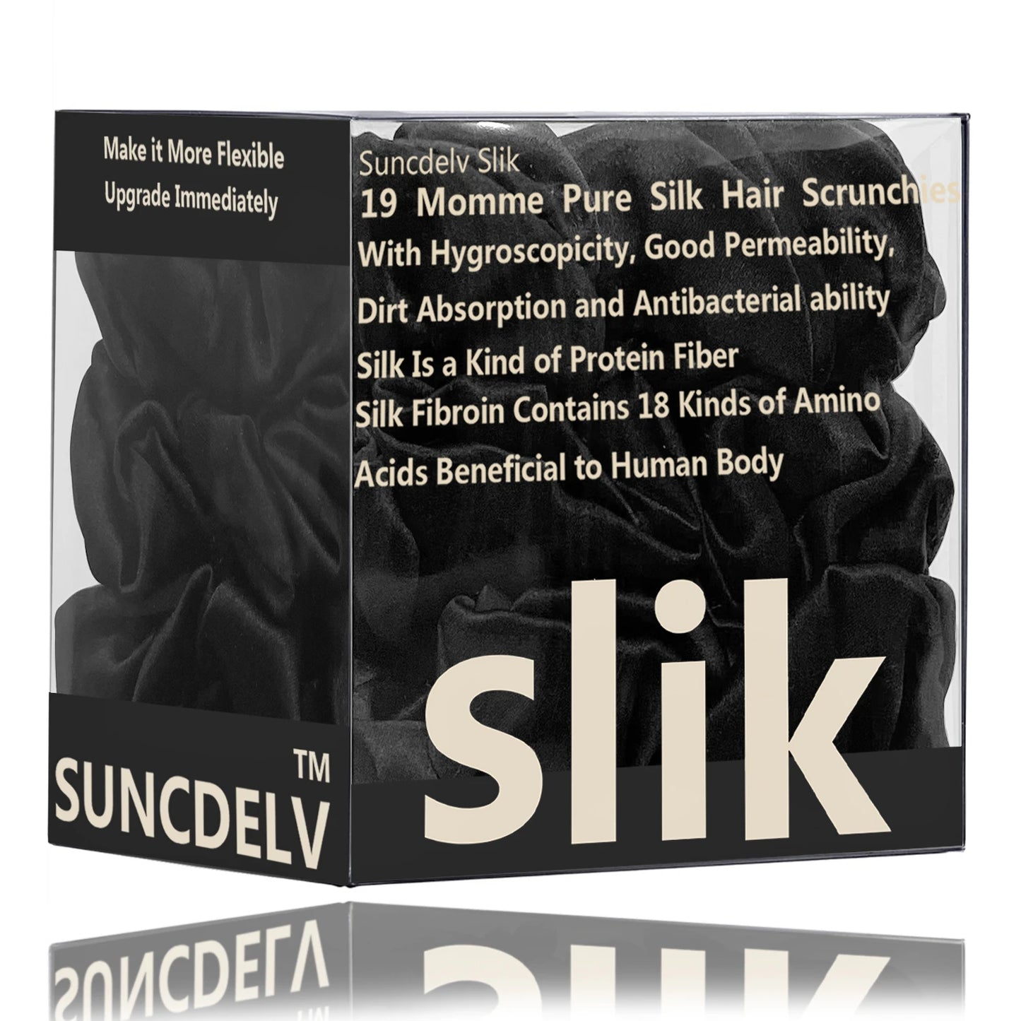 3-Piece Silk Scrunchies – Pure Mulberry Hair Ties