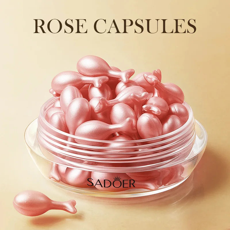 SADOER Rose Serum Capsules – Moisturizing & Firming (30pcs)