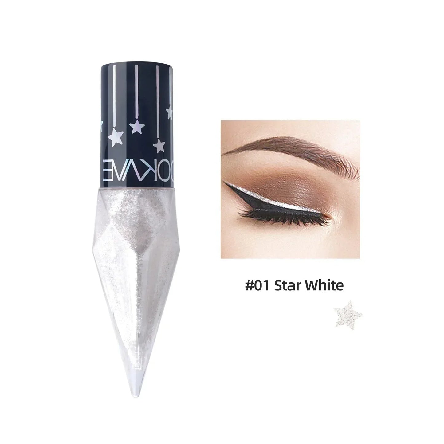 Diamond Shimmer Liquid Eyeliner – Waterproof 5-Color Set