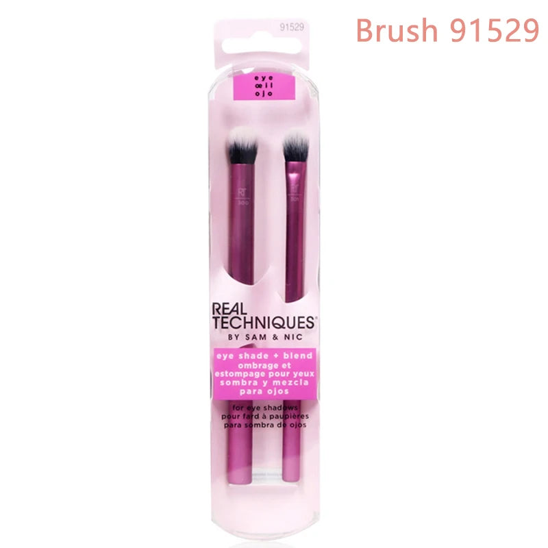 Real Techniques Professional Makeup Brushes Set Foundation Powder Contour Blush Concealer Eyeshadow Blending Cosmetic