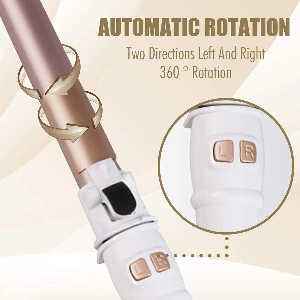 Automatic Rotating Curling Iron – 1.1/1.25 Inch Ceramic Wand