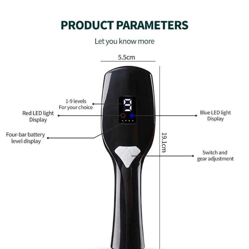 Electric Vibration Massage Comb – Hair Growth Therapy Tool