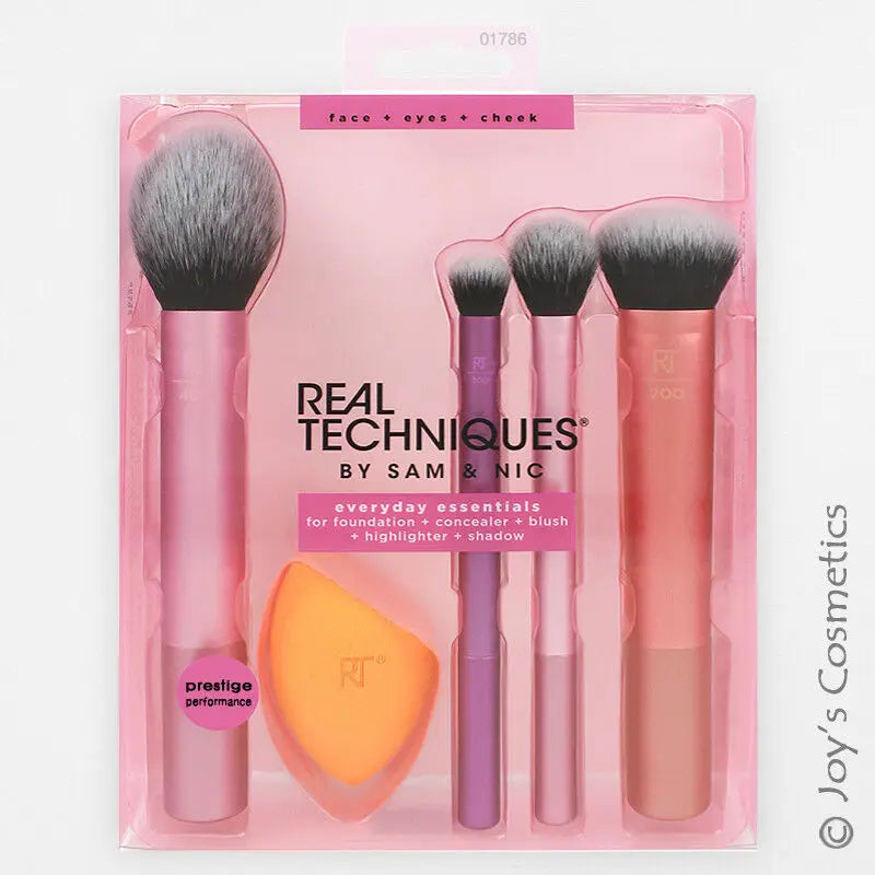 Real Techniques Professional Makeup Brushes Set Foundation Powder Contour Blush Concealer Eyeshadow Blending Cosmetic