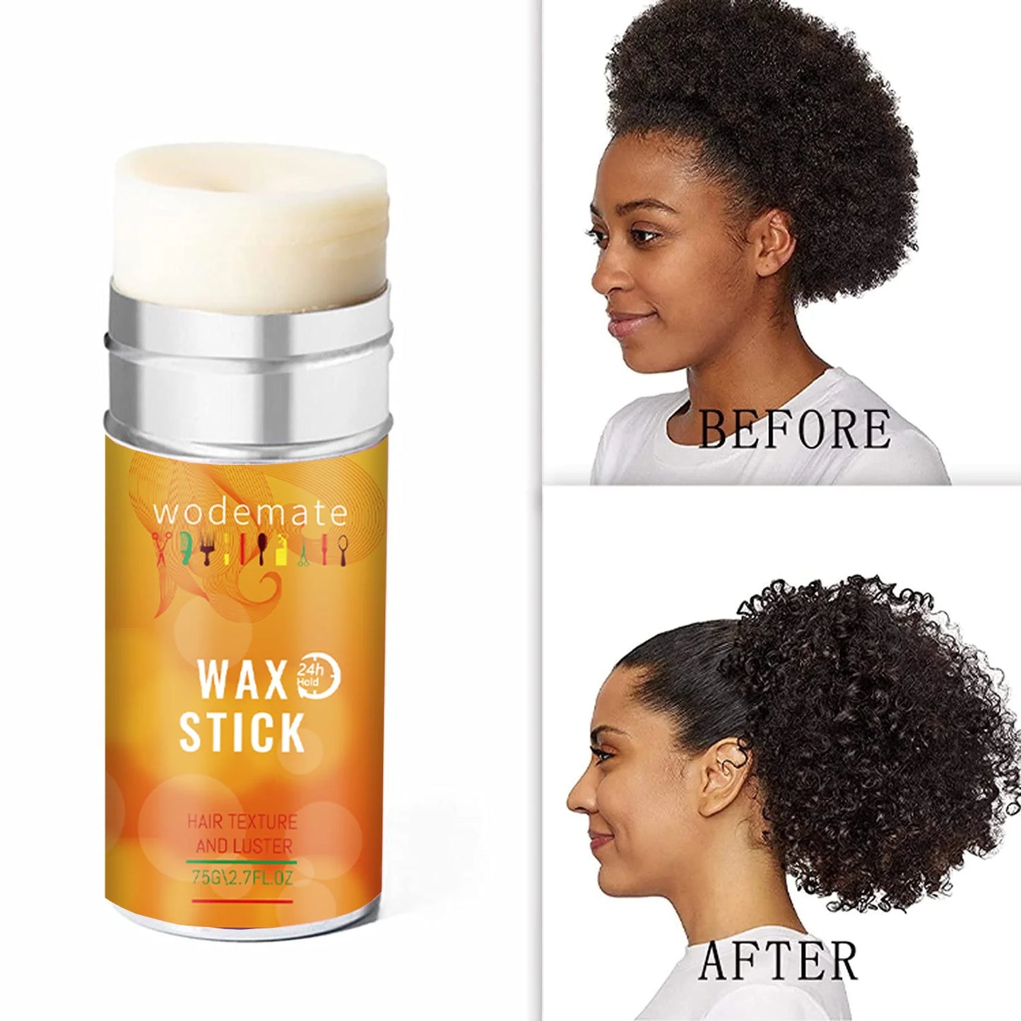 Wodemate Wax Stick – Wig & Edge Control, Anti-Frizz