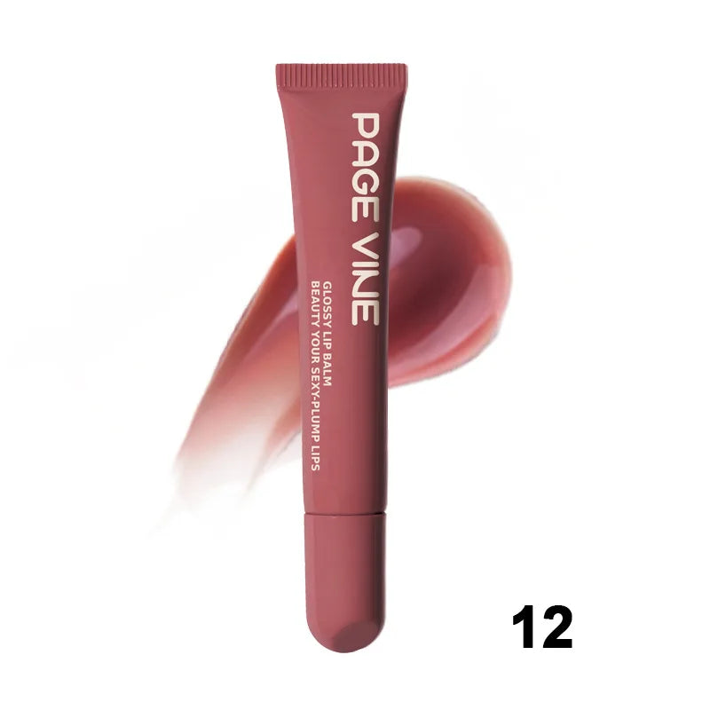 12 Colors Mirror Lip Gloss – Plumping Moisturizing Oil