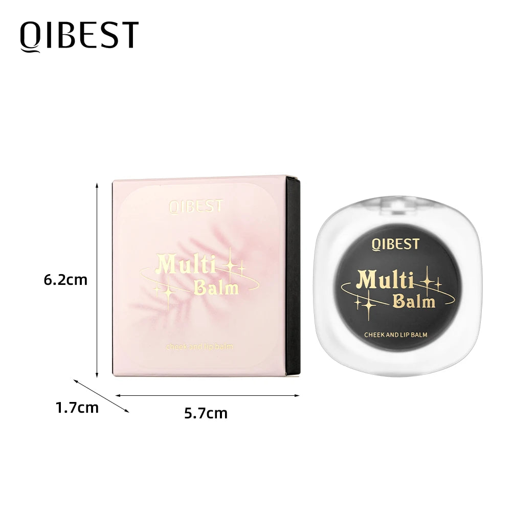 QIBEST 3-in-1 Lipstick – Color Changing Blush & Tint
