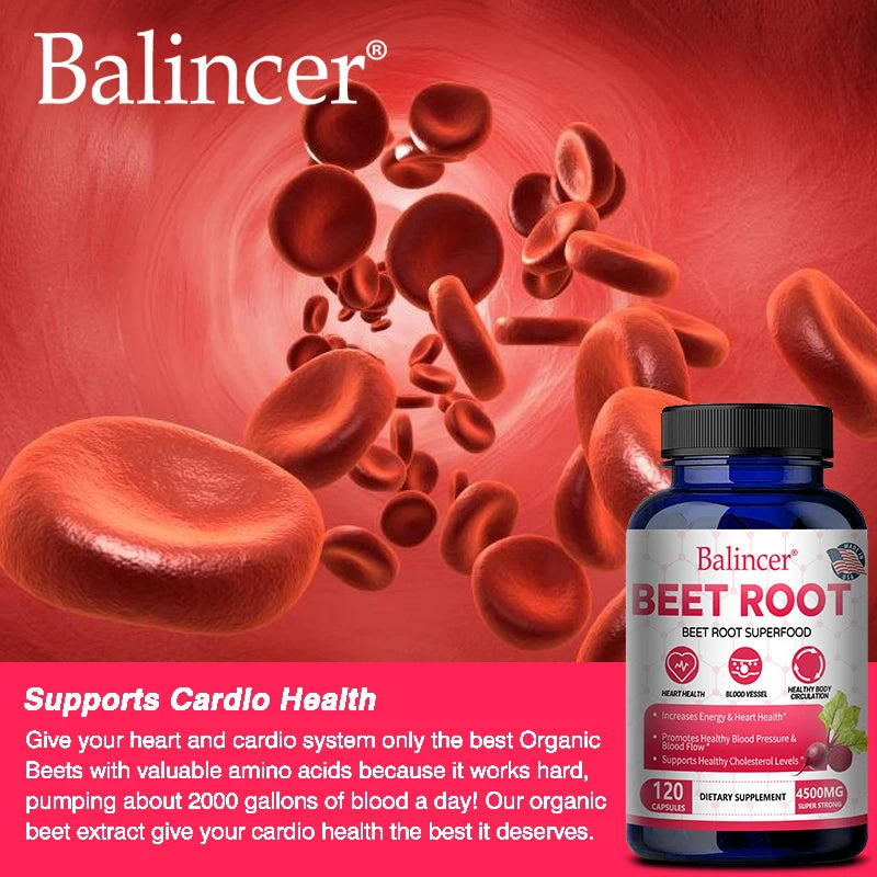 Beetroot Extract – Energy & Immune Support, Heart Health