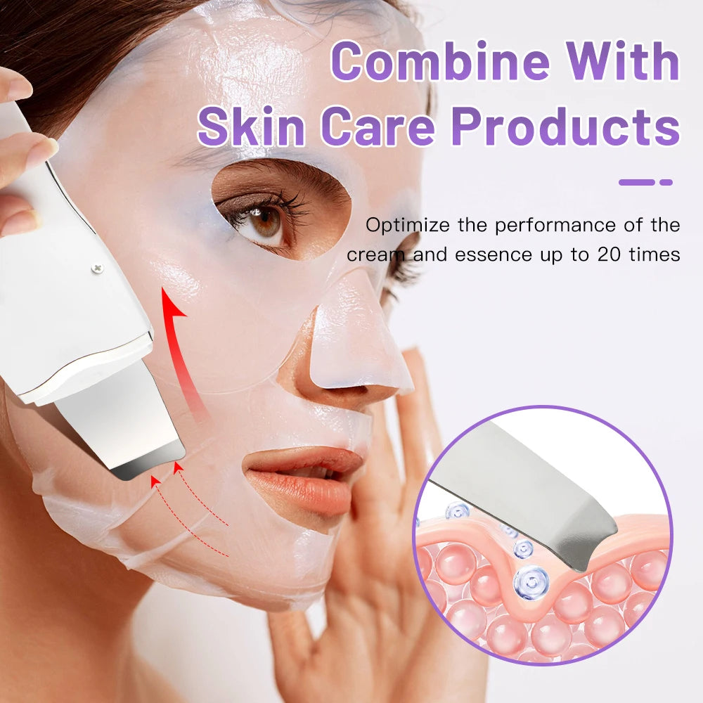 Ultrasonic Face Spatula – Blackhead & Pore Cleaner