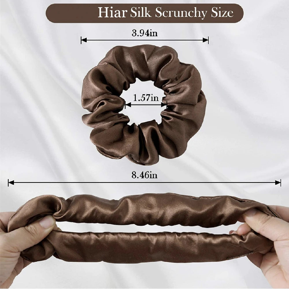 3-Piece Silk Scrunchies – Pure Mulberry Hair Ties