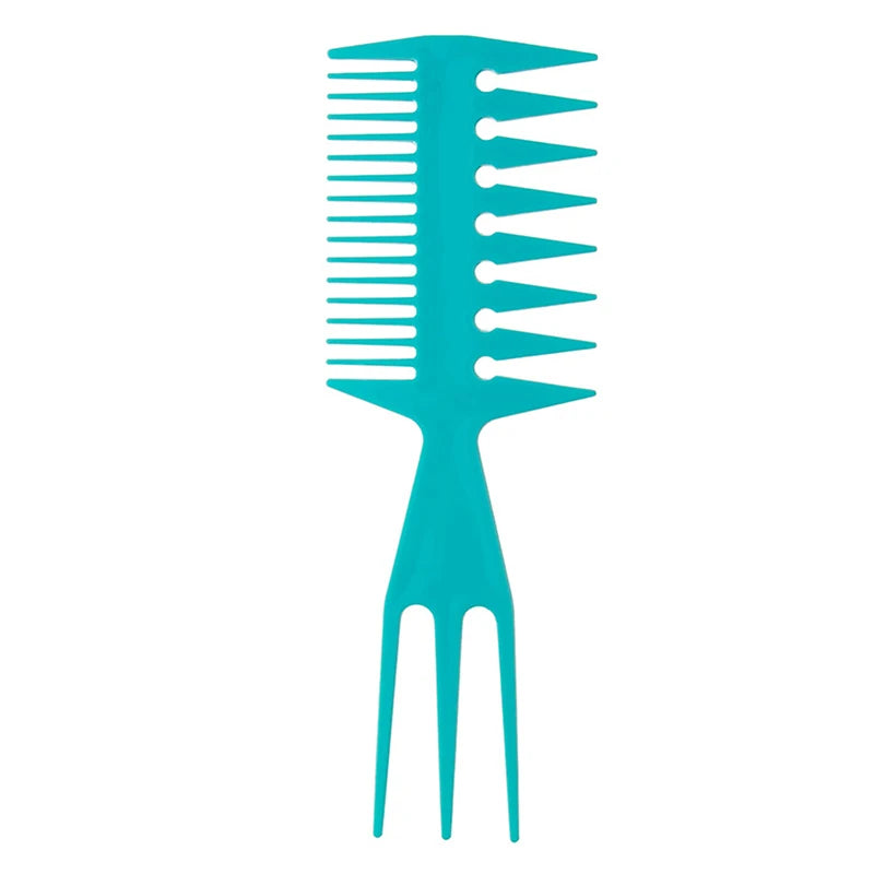 Wide Tooth Afro Pick Comb – Plastic Curly Hair Styling Tool