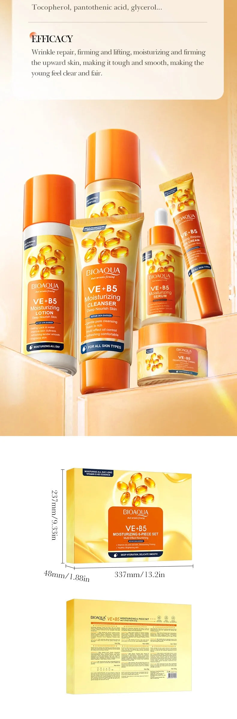 Vitamin EB5 Anti-Wrinkle Skincare Set – Firming & Lifting