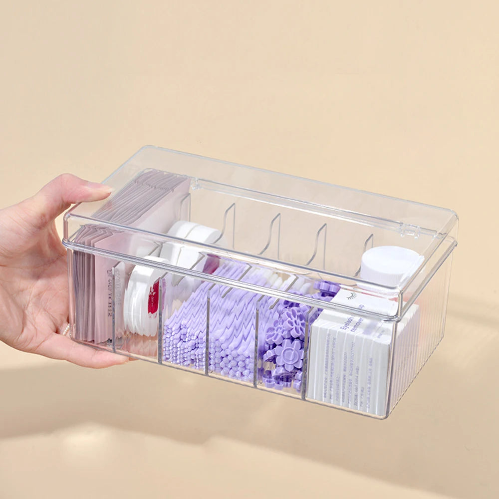 Acrylic Eyelash Storage Box – With Lid for Stylists