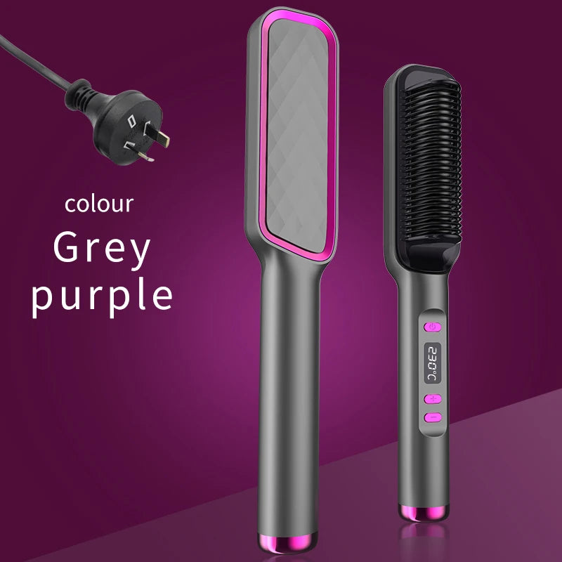 Electric Hot Comb – Ionic Straightening Brush, Anti-Scald