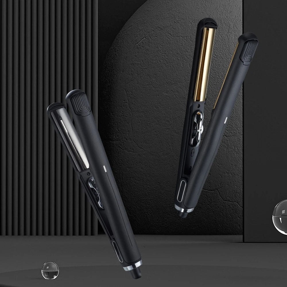 Titanium Flat Iron Curler – U-Shaped Professional Hair Styler