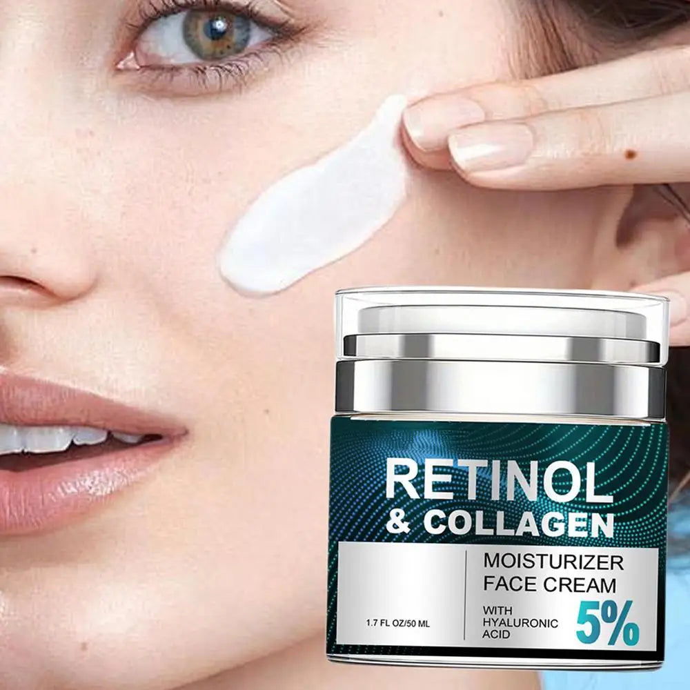 Retinol Anti-Aging Face Cream – Collagen & Hyaluronic Acid (50ml)