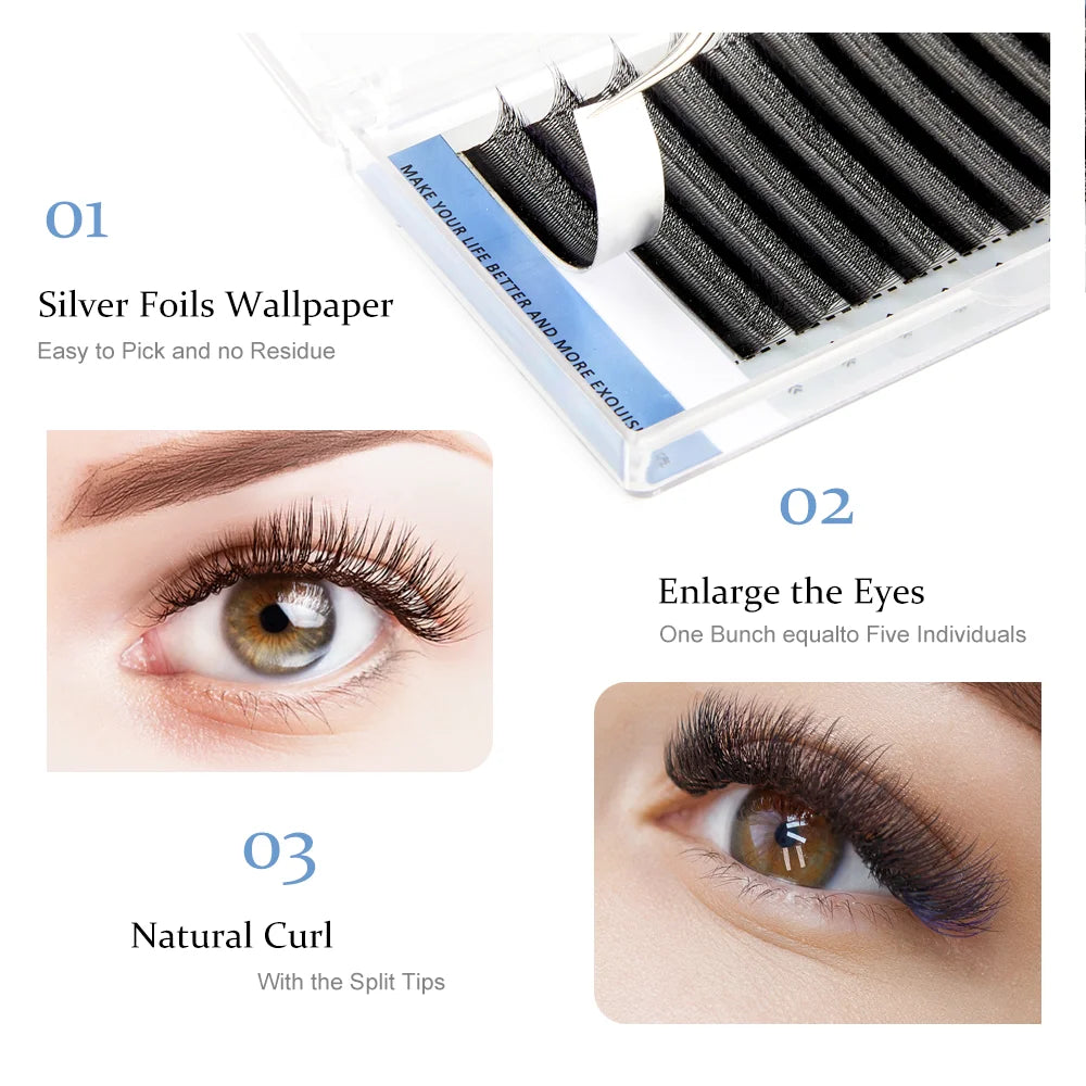 ANJOSIRMA 5D Eyelash Extensions – Volume W-Shape