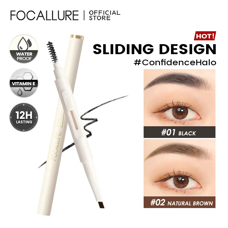 Focallure Eyebrow Pencil – 4 Colors, Waterproof