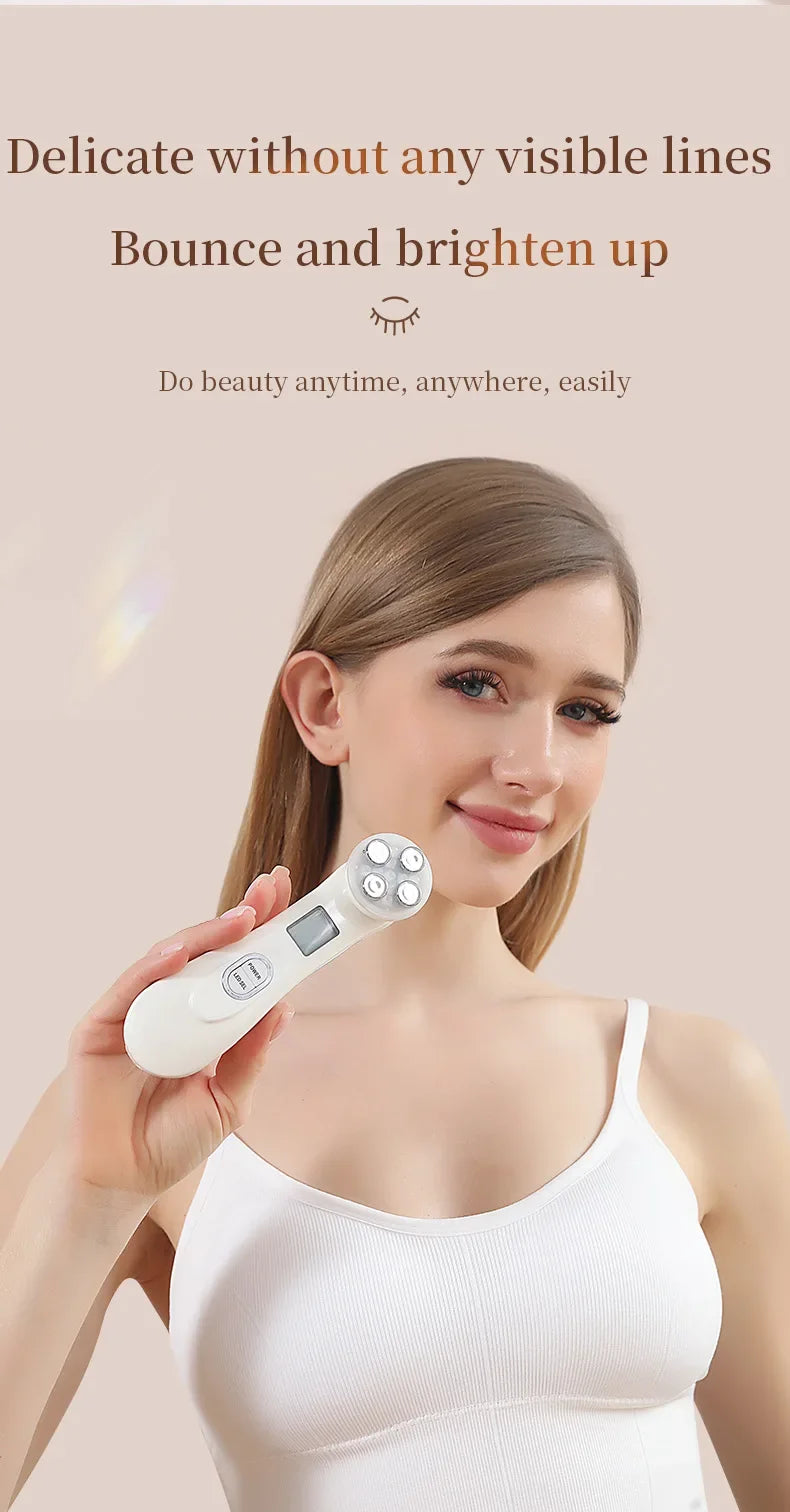 Facial Beauty Device EMS Microcurrent Introduction Facial Massager for Lifting and Firming Photon Skin Rejuvenation Anti-Wrinkle