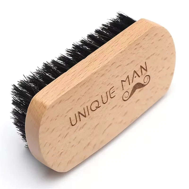Wooden Boar Bristle Beard Brush – Mustache & Hair Comb