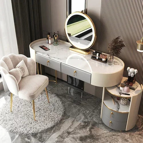 Bedroom Luxury Vanity Table Beauty Storage Fashion Girls Vanity Table Modern Multifunctional Tocador Maquillaje Furniture