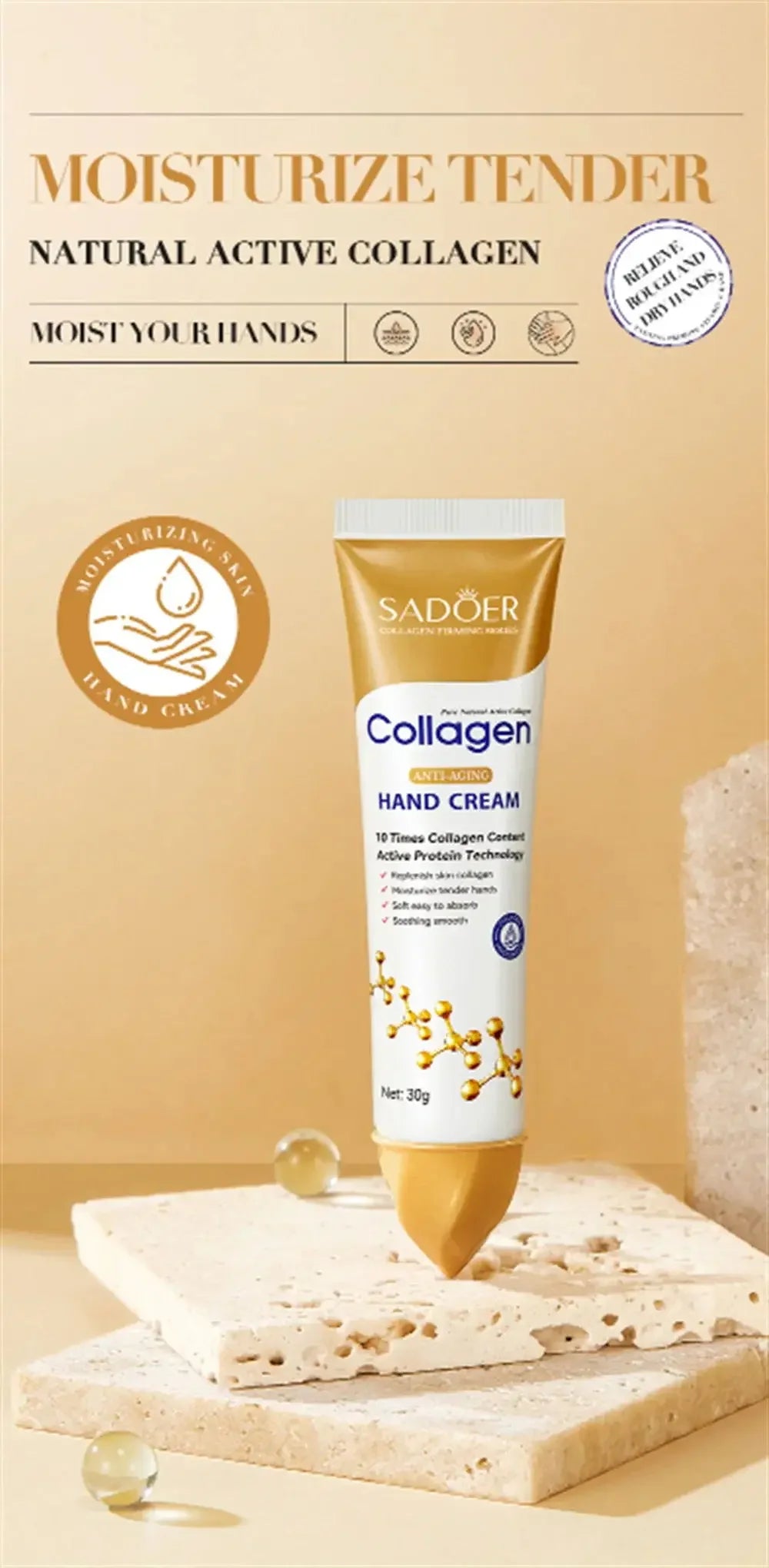 Collagen Hand Cream – Anti-Wrinkle & Repair