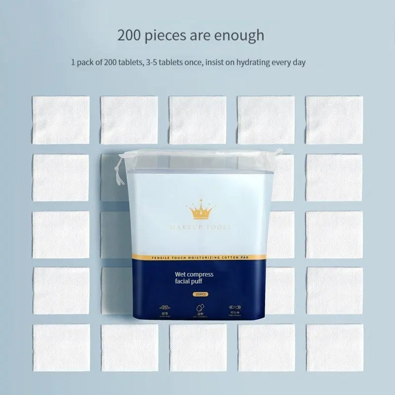 200PCS Disposable Cotton Pads – Makeup Removal & Mask