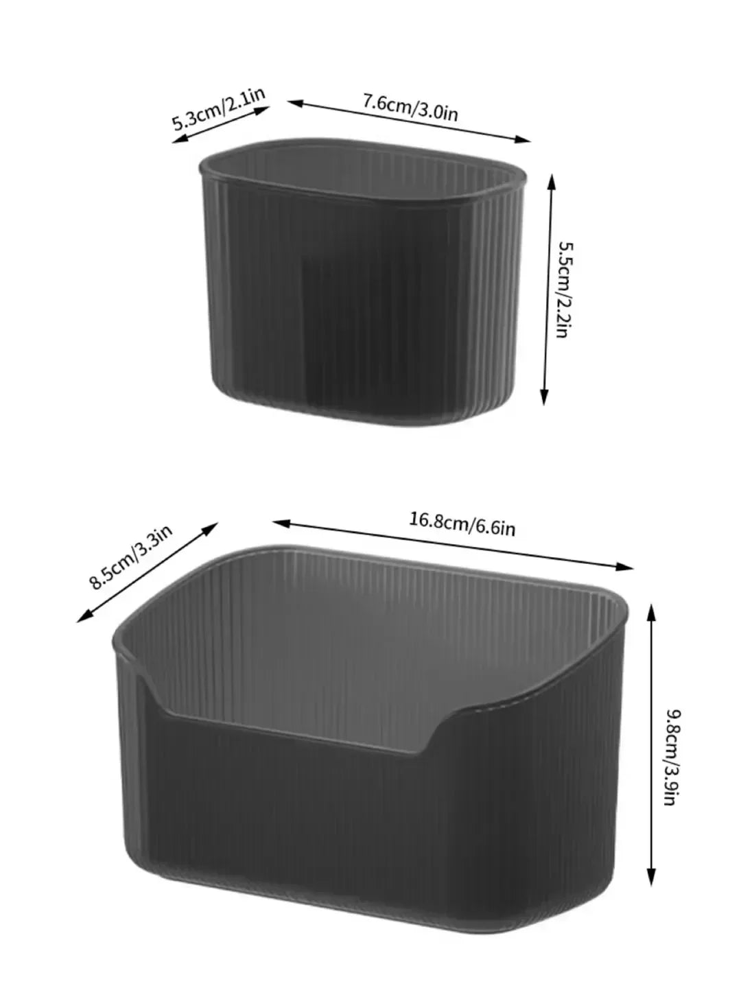 Matte Cosmetic Organizer Box – Makeup Storage Tray