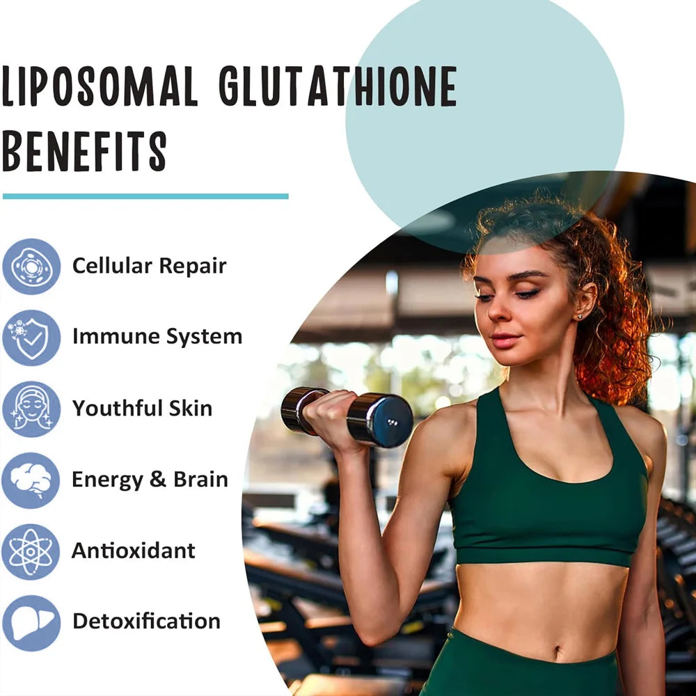 Liposomal Glutathione 700mg – Antioxidant, Detox & Skin Health