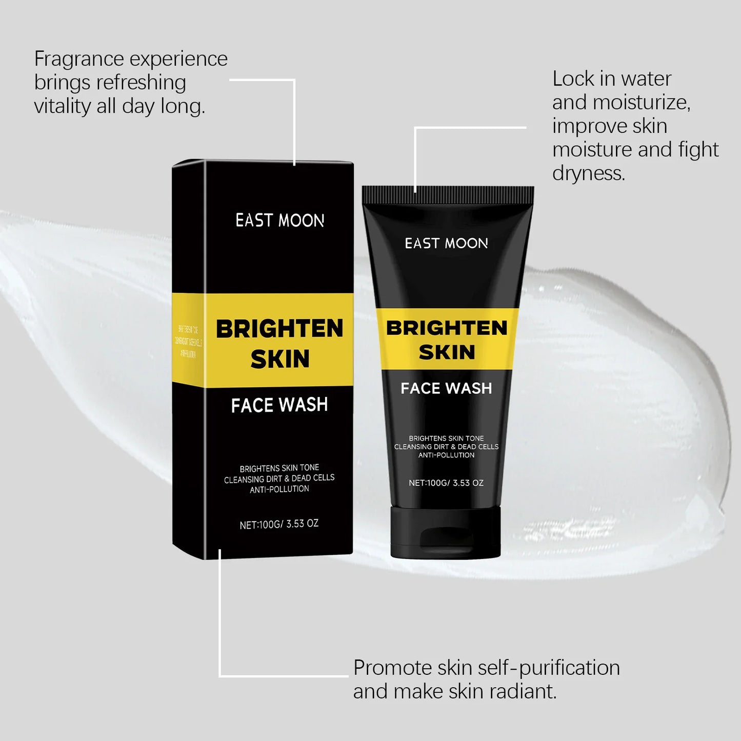 Men’s Facial Cleanser – Oil Control & Brightening Scrub