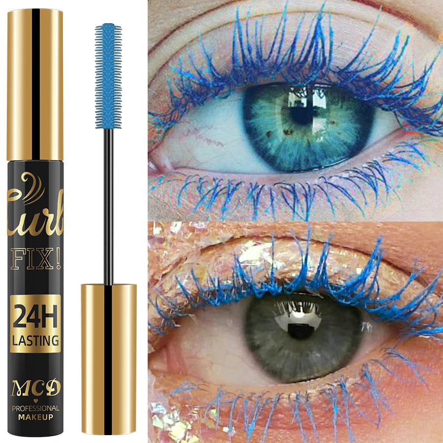 Blue 5D Silk Mascara – Waterproof, Quick-Dry Lash Extension