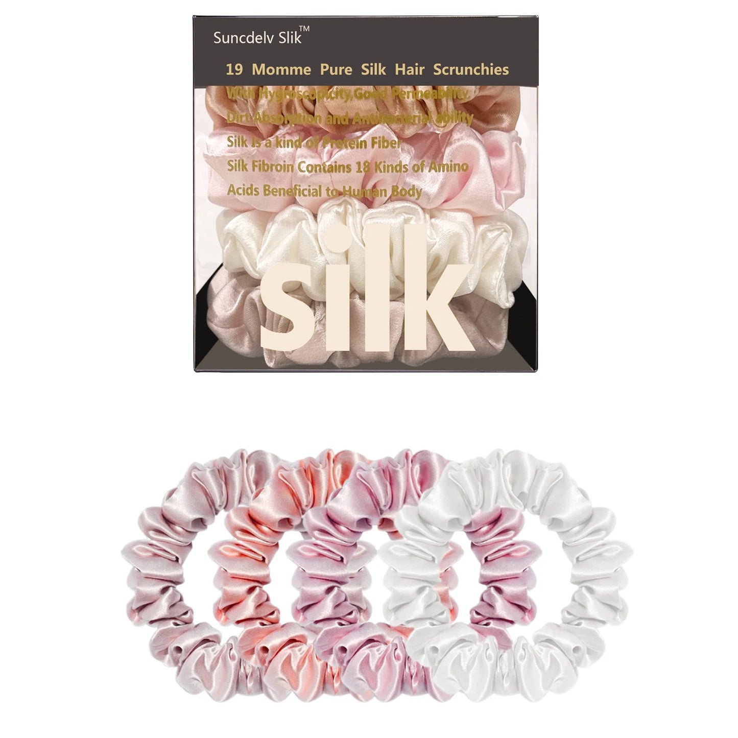 Silk Hair Scrunchies – Pure Mulberry Skinny Hair Ties