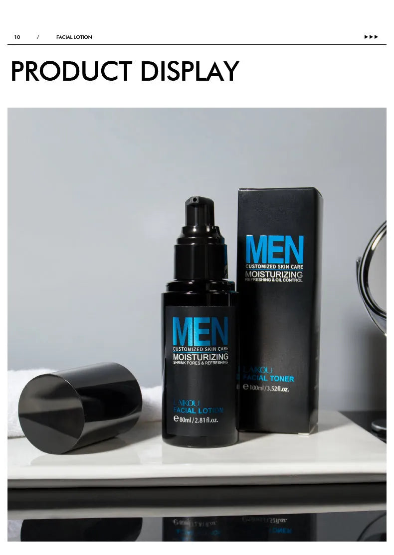 LAIKOU Men’s Face Lotion – Sensitive Skin Moisturizer