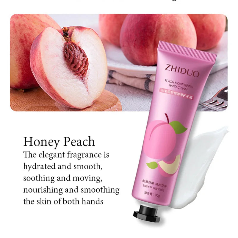 10PCS Fruit & Flower Hand Cream Set – Moisturizing & Nourishing