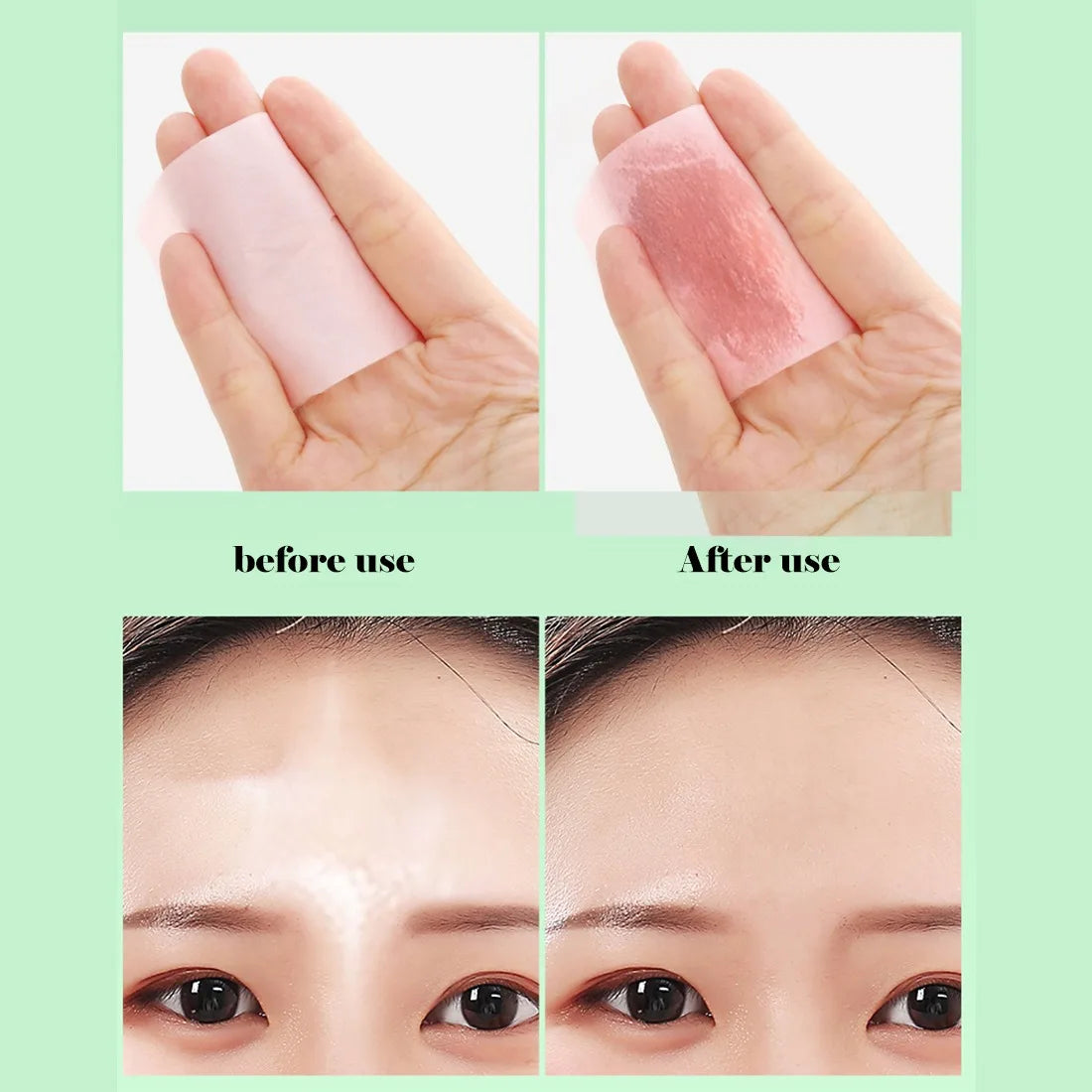 Oil Blotting Paper – 100pcs Portable Face Wipes