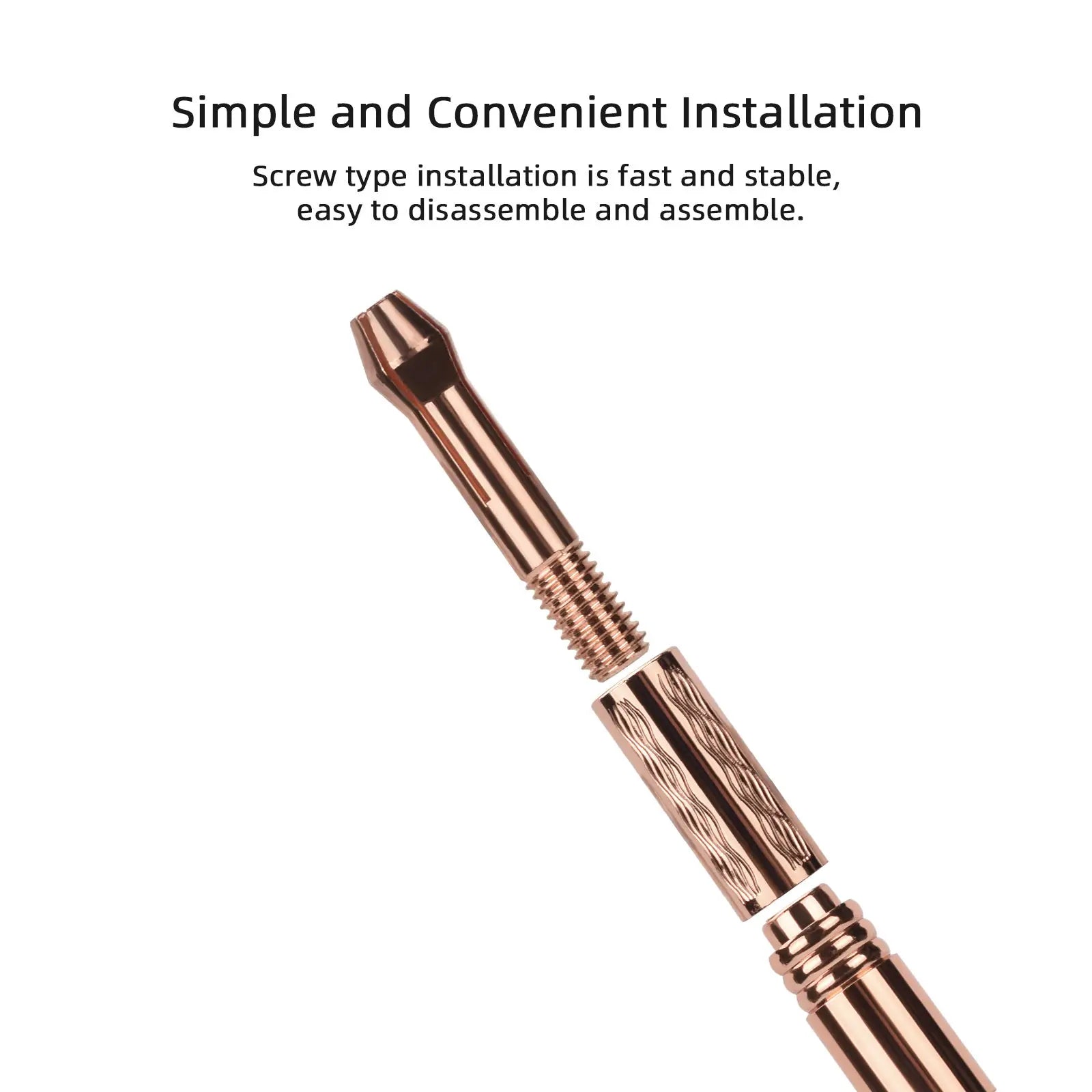 ATOMUS 1pc Glass Gold Microblading Permanent Makeup Manual Tattoo Tebori Fog Round Needle Pen Holder For Eye Liner Eyebrows Lips