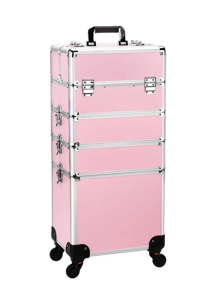 Rolling Makeup Trolley Case – Professional 4-in-1