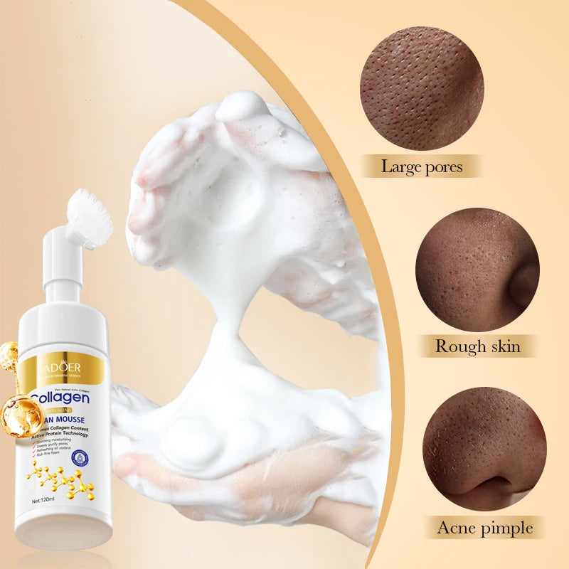 Collagen Face Wash Foam Cleanser
