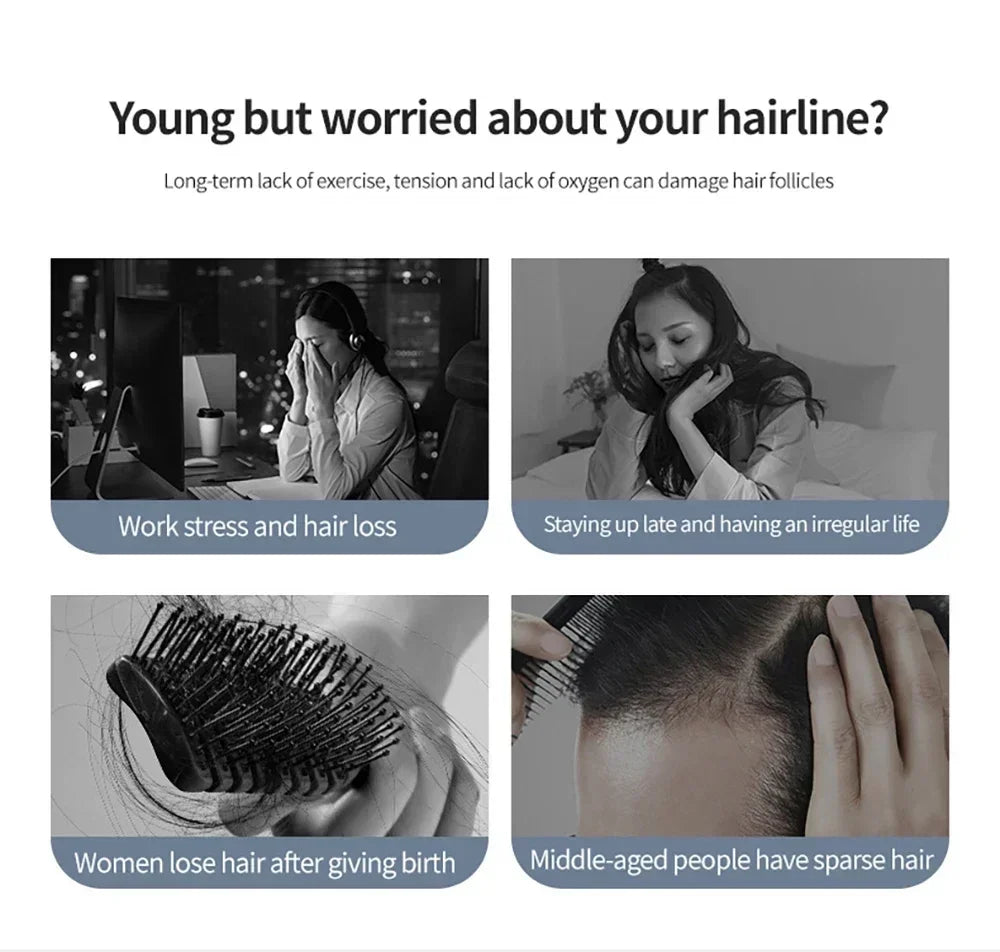 Electric Vibration Massage Comb – Hair Growth Therapy Tool
