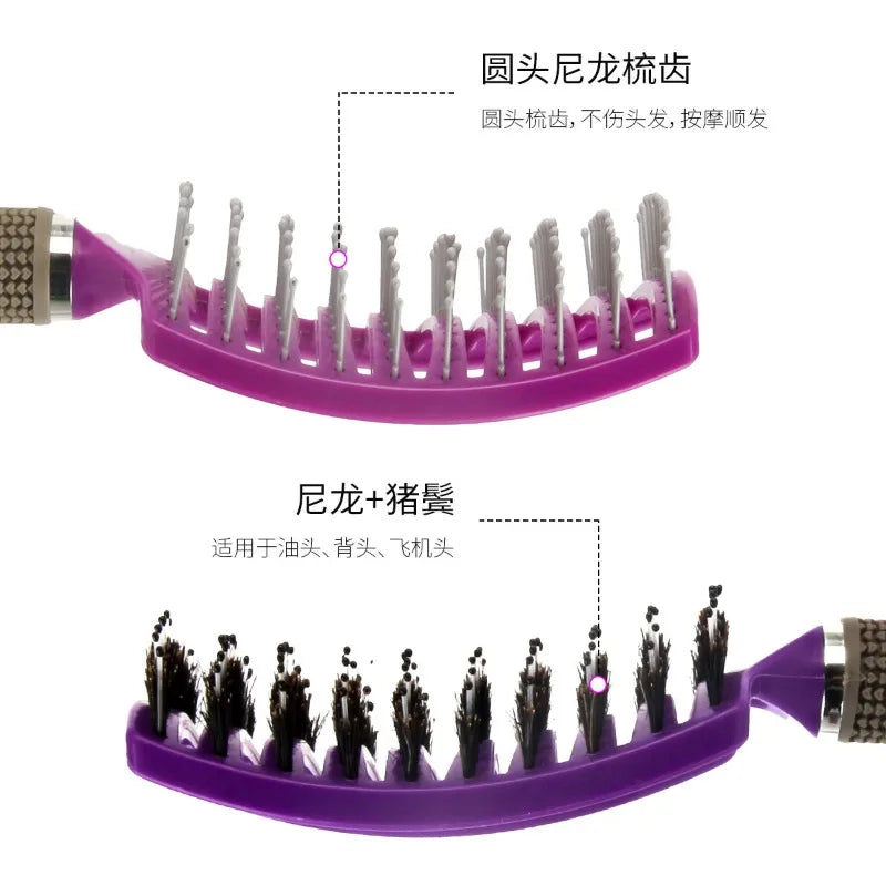 Flexible Wet & Dry Hair Brush – Soft Pin Detangling Comb