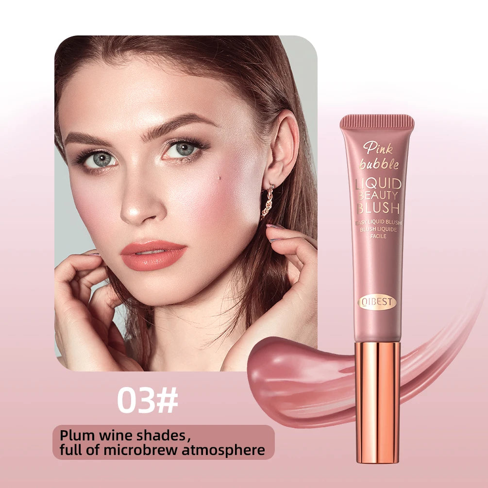 QIBEST Liquid Blusher – Cushion Applicator Cream Cheek Tint