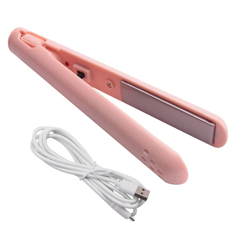Mini USB Hair Straightener – Portable Travel Styler